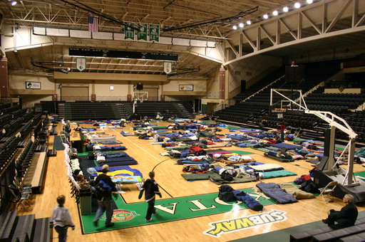 sleeping area
