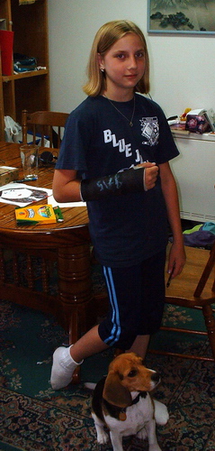 Menalie's arm 9.13.2003