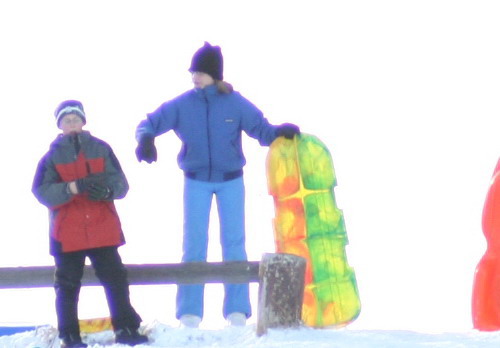 melanie sledding